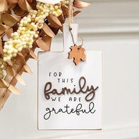 We Are Grateful Cutting Board Sign Ornament - The Fox Decor
