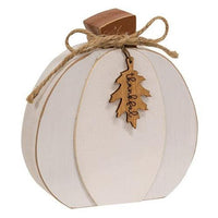 Fall Word Tag Chunky Pumpkin 3 Asstd - The Fox Decor