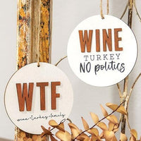 Wine Turkey Family Ornament 2 Asstd - The Fox Decor