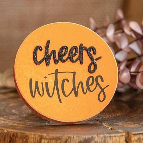 Cheers Witches Circle Easel Sign - The Fox Decor