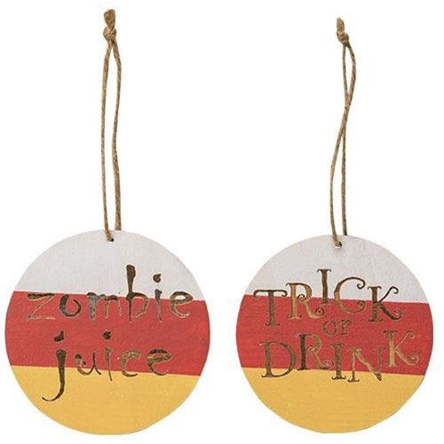 2 Set Trick or Drink Ornaments - The Fox Decor