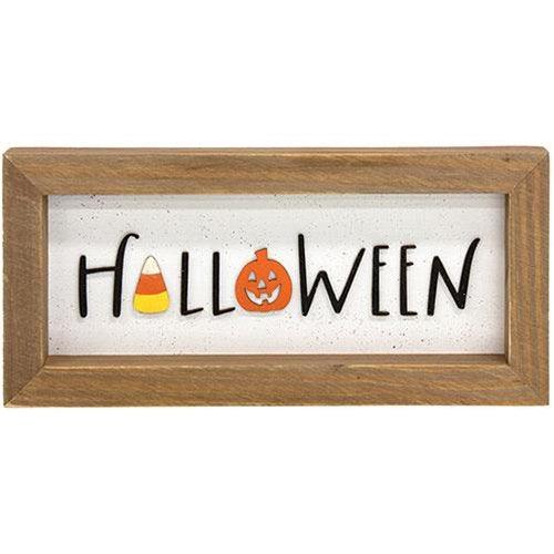 Halloween Candy Corn & Jack Framed Sign - The Fox Decor