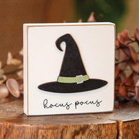 Hocus Pocus Witch Hat Block - The Fox Decor
