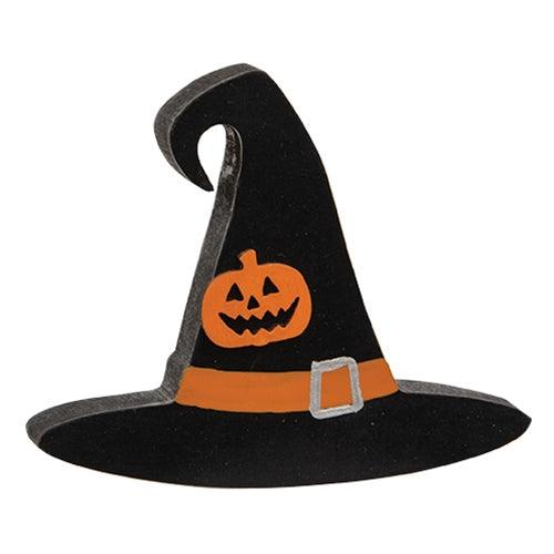Jack O Lantern Witch Hat Chunky Sitter - The Fox Decor
