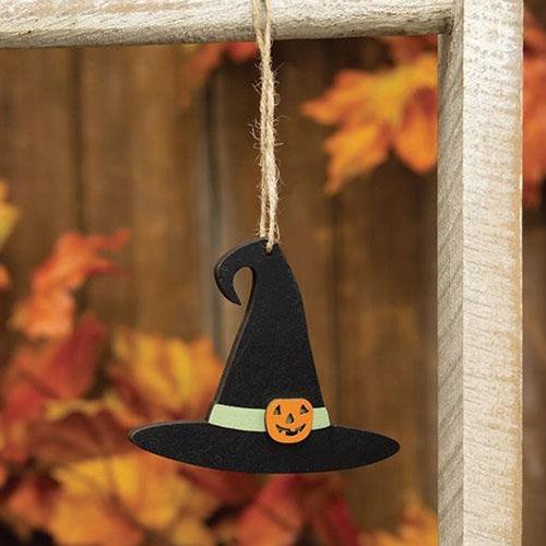 Jack O Lantern Witch Hat Ornament - The Fox Decor