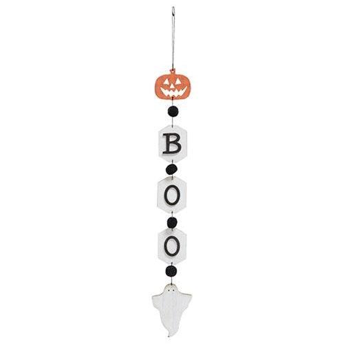Boo Jack & Ghost Wooden Tag Garland - The Fox Decor