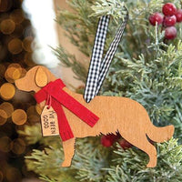 I've Been Good Golden Retriever Ornament - The Fox Decor