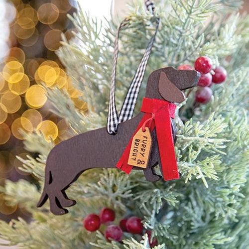 Furry & Bright Wiener Dog Ornament - The Fox Decor