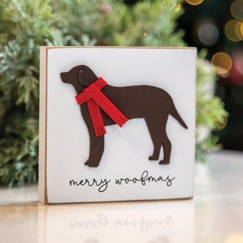 Merry Woofmas Dog Block - The Fox Decor
