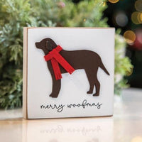Merry Woofmas Dog Block - The Fox Decor