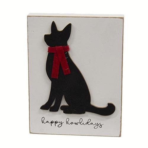 Happy Howlidays Dog Block - The Fox Decor