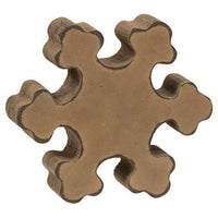 Antiqued Wooden Chunky Snowflake 2 Asstd - The Fox Decor