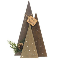 Merry Christmas Polka Dot Tree Trio - The Fox Decor