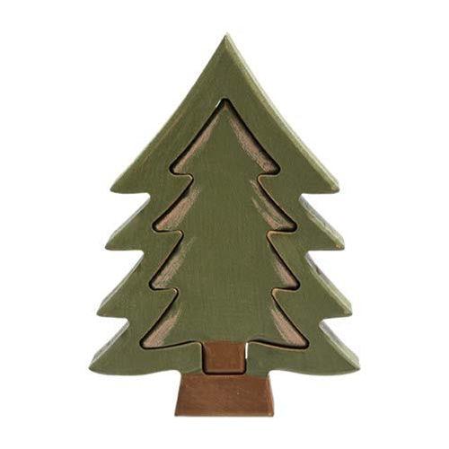2 Set Wooden Christmas Tree Cutout Set - The Fox Decor