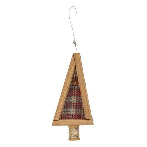 Felt & Wood Primitive Tree Ornament - The Fox Decor