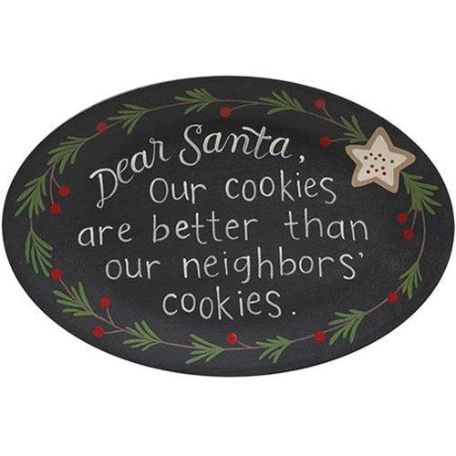 Our Cookies Are Better Oval Plate - The Fox Decor