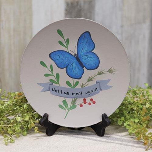 Until We Meet Again Butterfly Plate - The Fox Decor