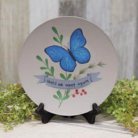 Until We Meet Again Butterfly Plate - The Fox Decor