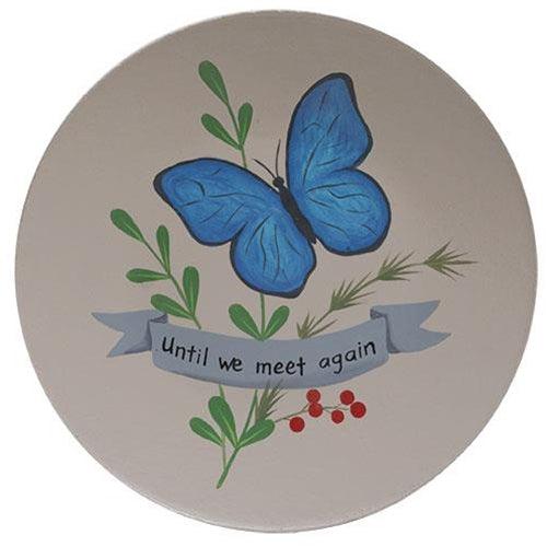Until We Meet Again Butterfly Plate - The Fox Decor
