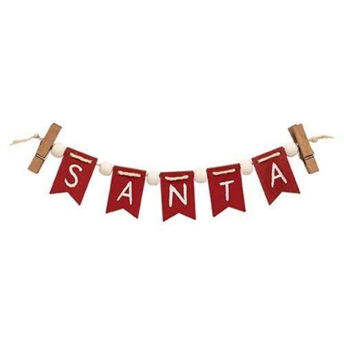 Santa Mini Clip Banner - The Fox Decor