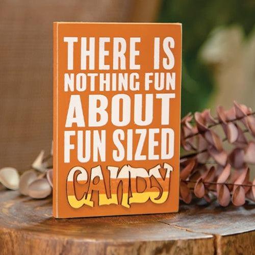 Fun Sized Candy Block Sign - The Fox Decor