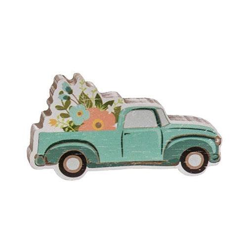 3 Set Welcome Spring Blocks w Flower Truck - The Fox Decor