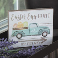 Easter Egg Hunt Wooden Block - The Fox Decor