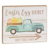 Easter Egg Hunt Wooden Block - The Fox Decor