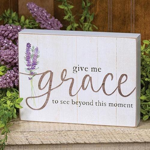Give Me Grace Box Sign - The Fox Decor