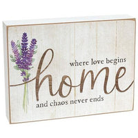 Where Love Begins Box Sign - The Fox Decor