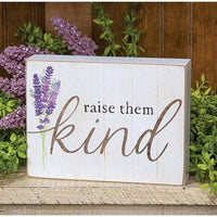 Raise Them Kind Box Sign - The Fox Decor