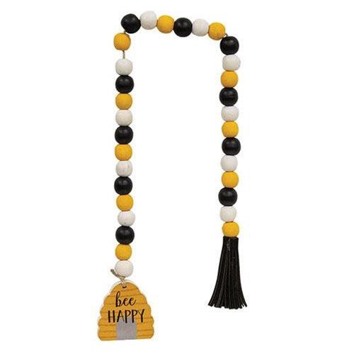 Bee Happy Beehive Bead Garland - The Fox Decor