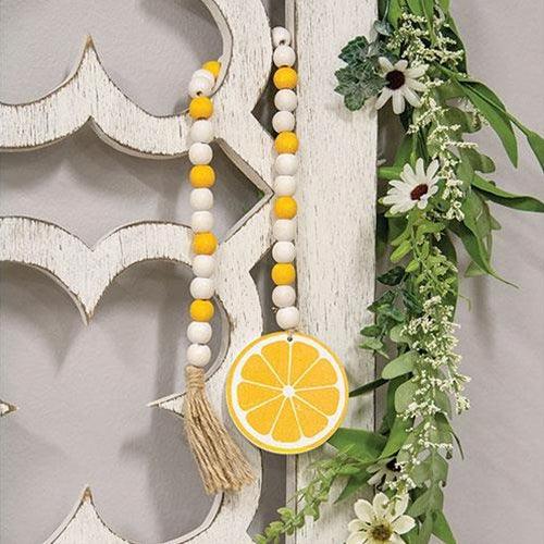 Lemon Slice Bead Garland - The Fox Decor