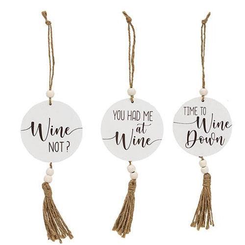 Beaded Wine Ornament 3 Asstd - The Fox Decor