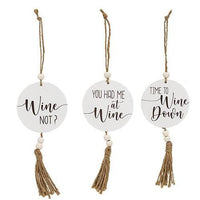 Beaded Wine Ornament 3 Asstd - The Fox Decor