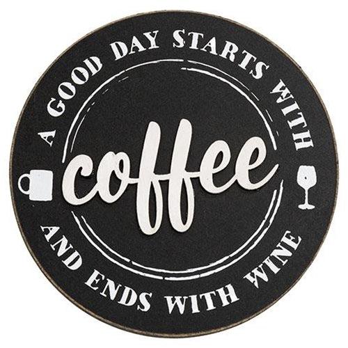 A Good Day Round Easel Sign - The Fox Decor