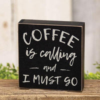 Coffee Is Calling Box Sign - The Fox Decor