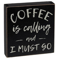 Coffee Is Calling Box Sign - The Fox Decor