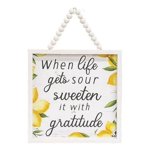 When Life Gets Sour Beaded Framed Sign - The Fox Decor