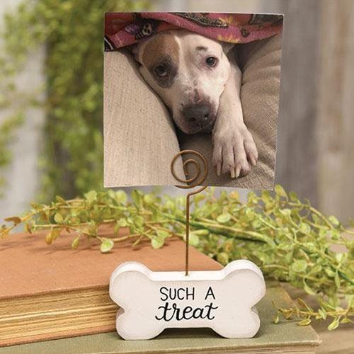 Such A Treat Wooden Bone Photo Holder - The Fox Decor