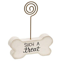 Such A Treat Wooden Bone Photo Holder - The Fox Decor