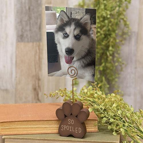 So Spoiled Wooden Paw Photo Holder - The Fox Decor