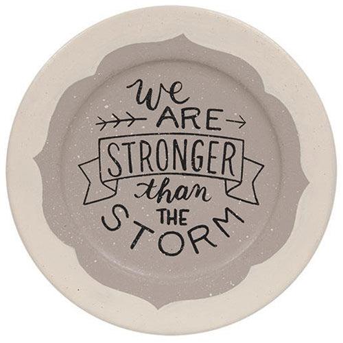 Stronger Than the Storm Plate 2 Asstd - The Fox Decor