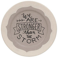 Stronger Than the Storm Plate 2 Asstd - The Fox Decor