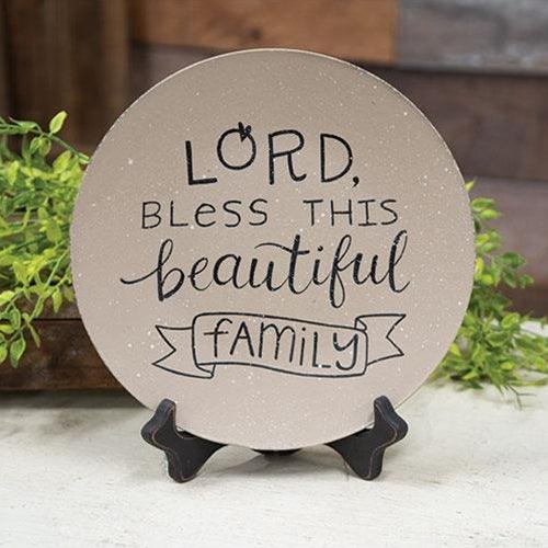 Lord Bless This Beautiful Family Plate - The Fox Decor