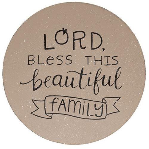 Lord Bless This Beautiful Family Plate - The Fox Decor