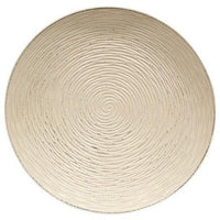 Antiqued White Carved Wood Plate - The Fox Decor