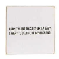 Sleep Like a Baby Square Block 2 Asstd - The Fox Decor