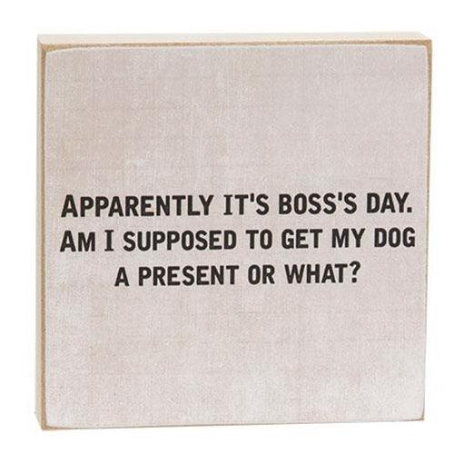 It's Bosses Day Square Block 2 Asstd - The Fox Decor