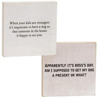It's Bosses Day Square Block 2 Asstd - The Fox Decor